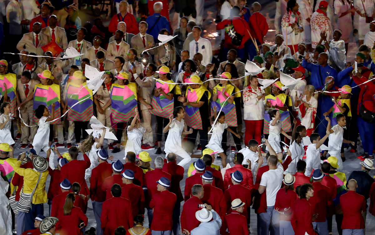 庆典盛宴，运动员代表国家拿下冠军